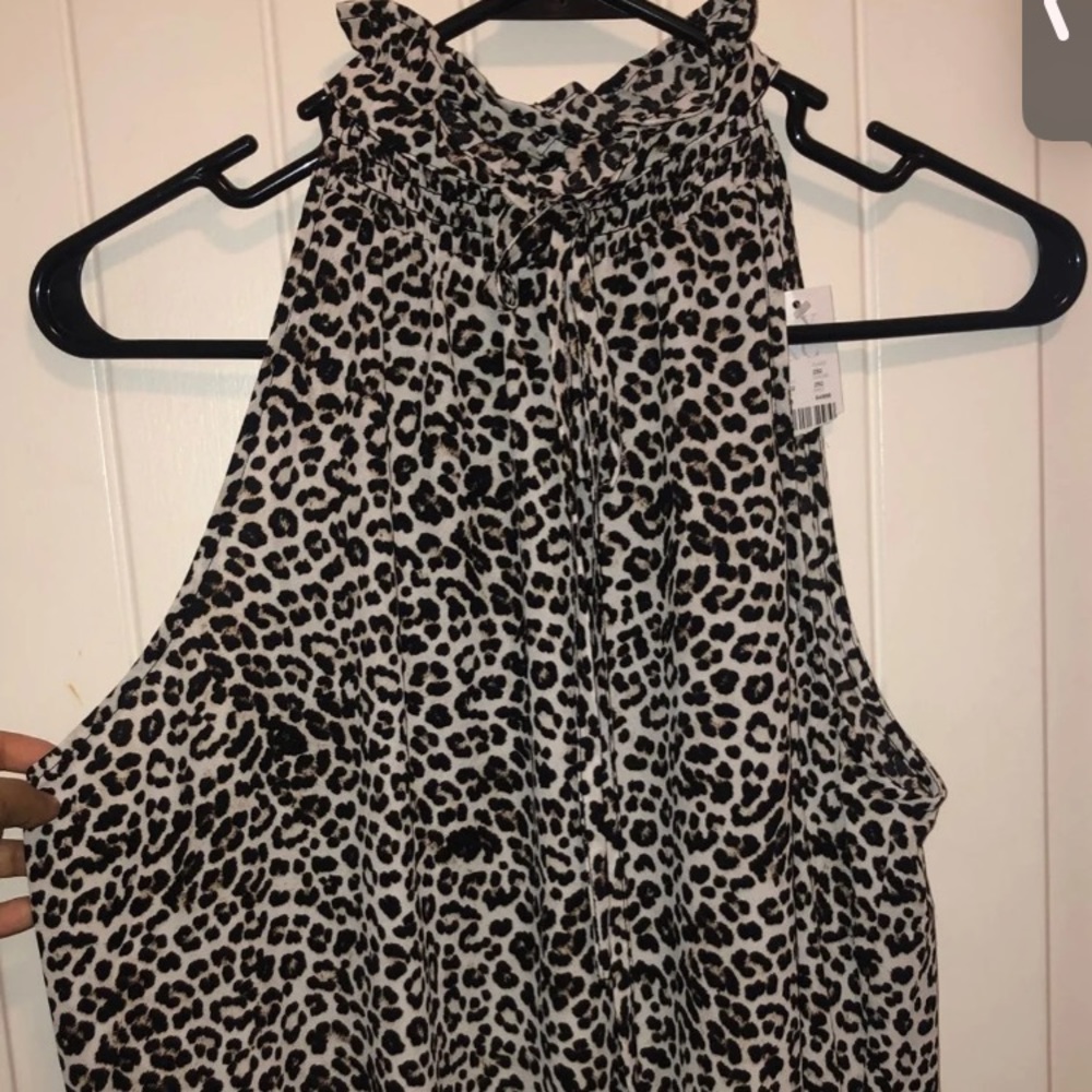 NY&C leopard print blouse brand new